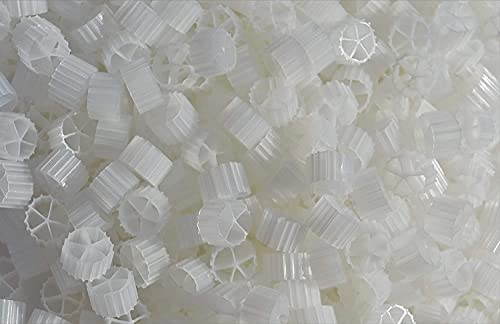 K2 Bio Media Plus, Whole Koi Farm K2 Bio Filter Media Moving Bed Biofilm Reactor (MBBR) für Aquaponic, Aquakultur, Hydrokultur, Teiche, Aquarien
