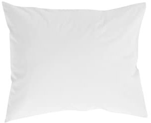 Jotex Zack Kopfkissenbezug - 100% hochwertige Bio-Baumwolle GOTS-Zertifiziert Kissenbezug - Weiß, 50 x 70 cm