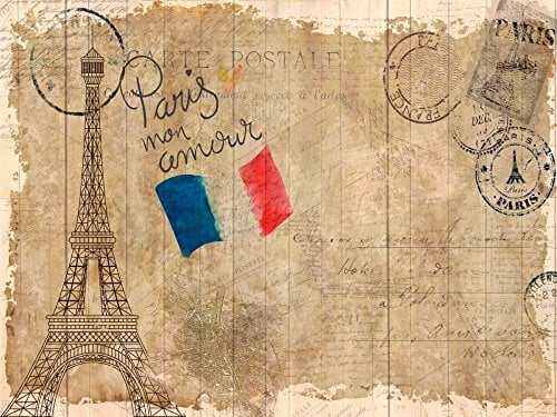 Bild auf gerollter Leinwand, Postkarte, Paris Allen Kimberly – Europäischer horizontaler Kunstdruck, dekorative Leinwand, 61 x 81 cm