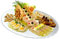 KADAX Platos de vidrio templado, plato de carne, plato plano coupé, plato de carne ovalado, plato ovalado, plato llano, plato ovalado, plato de ensalada, plato de pastel (L: 25,5 cm, blanco)