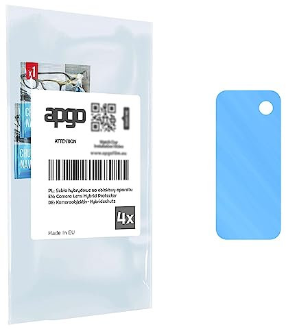 apgo 4 Stück Hybrid Kameraschutz, Kamera-Schutzglas kompatibel mit ZTE Axon 20 5G Extreme, Linsenschutz, 9H Härte, Schutz für Kameraobjektiv, Anti-Kratzer, transparent