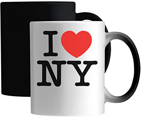 I Love NY I Love New York Ceramic Magic Mug White