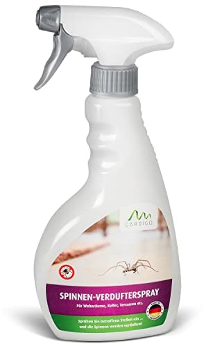 GARDIGO® Spinnenvertreiber Spinnenspray I Insektenspray zur präventiven Spinnenabwehr I Made in Germany I 500ml I Eukalyptus-Citriodora-Öl I Spinnen Spray für Küche Schlafzimmer Badezimmer Keller