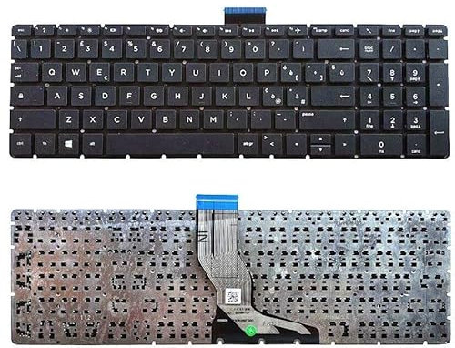 Generico Tastiera Nera Italiana per Notebook Compatibile con Notebook Laptop HP 250 G6 | 255 G6 | 15-BS 15-CC 15-BW 15-CB 17-BS [Senza Frame]