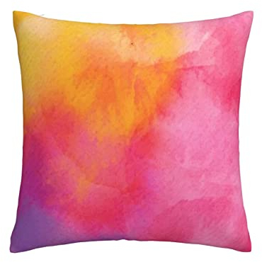 Batik-Kissenbezug, bunt, 45,7 x 45,7 cm, strapazierfähig, waschbar, Kissenbezug für Kissen