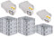 PROREGAL SuperSparSet 10x Eurobox NextGen Grip mit Scharnierdeckel und gelben Schiebeschnappverschlüssen, HxBxT 12x30x40cm, 11 L, Grau, Griffe geschlossen, Eurobehälter, Transportbox