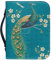 Kuiaobaty Bibeltasche mit Pfauen-Blumengriff, mit Reißverschluss, Vintage-Vogel-Blume, Kunstleder, Buchumschläge für Taschenbücher, Schutzhülle