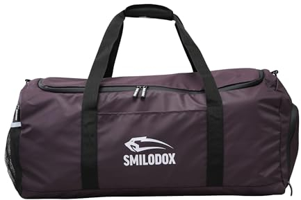 SMILODOX Unisex Sporttasche Ronney - Trainingstasche für Fitness Sport Gym & Reisen mit vielen Fächern - Tragetasche, Schultertasche, Reisetasche, Größe:One Size, Color:Violett