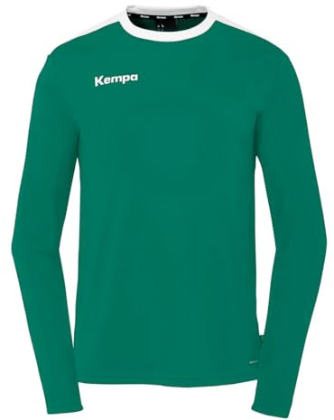 Kempa Unisex Emotion 27 Langarmshirt Sweatshirt, Lagune/Weiß, M EU
