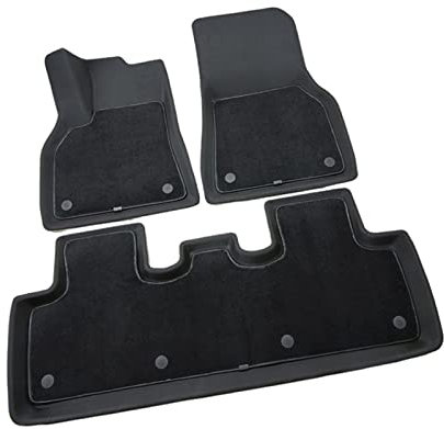 Auto-Fußmatte Für Tesla Für Modell Y 3D-Fußmatten Mit Vollständiger Abdeckung, Zweilagig, XPE, Allwetter, TPR, Nylon, Wildleder, Bodenschutzmatte Links Fußpolster (Color : Xpe Durable Suede)