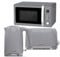 GEEPAS Kitchen Set - Digital Microwave, Kettle and 2 Slice Toaster, 700W Microwave, 3000W Kettle