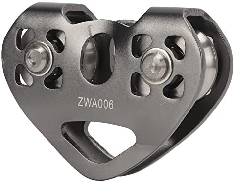 Seilrutsche, Doppelter Lager-Zipline-Schwenkrollen-Felsen, Hochfester, Leichter Tandem-Speed-Dual-Trolley, Zip-Line-Zubehör für Bergsteigen, Klettern