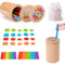 Montessori Spielzeug ab 1 2 3 Jahr, Steckspiel ab 1 Jahr, Holz Farbe Form Sortierspielzeug, Holzspielzeug Kinderspielzeug ab 1-3 Jahre Sensorik Motorikspielzeug ab 1 Jahr Lernspielzeug Geschenk (A)