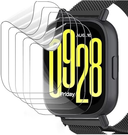 Stejnhge 5pcs Película hidrogel Protector de pantalla para Xiaomi Redmi Watch 5 Active, Smartwatch Película tpu de protección transparente flexible de alta definición