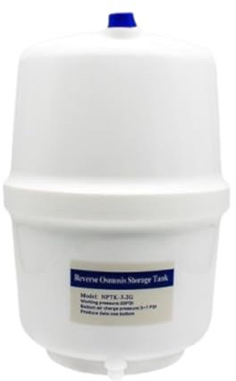 Ronyme Tanque de agua presurizado de 3,2 galones, de filtración de agua compacto y liviano, tanque de almacenamiento para oficinas comerciales, Sin Válvula de Bola