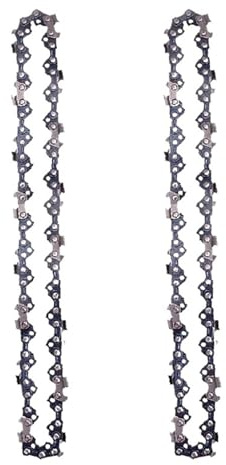 KettensäGe Kette 16 Zoll Kettensäge 3/8 LP .050 Spurweite 55 Treibglieder Halbmeißel Elektrische Benzin-Kettensäge Ersatzteile Protokollierung Beschneiden(2x Chain)
