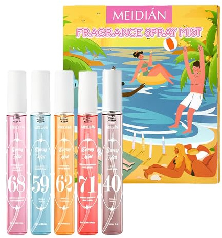 Bodyspray Damen - 5 x10ml Mini Parfüm Für Unterwegs Mit Langanhaltendem Duft, Ideal FüR Reisen Und Urlaub, Parfüm ZerstäUber Für Frauen, Geschenk für Frauen (Nelkenduft)