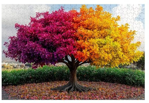 Puzzle 3000 Teile Baum Holzpuzzle Erwachsene Landschaft Puzzle Erwachsene 122x81cm Impossible Klassische Jigsaw Geschicklichkeitsspiel für Die Ganze Familie Freunde als Geschenk Weihnachtsdeko L-22