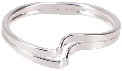 Silberring, klassisch schlichter Fingerring für Frauen, Daumenring