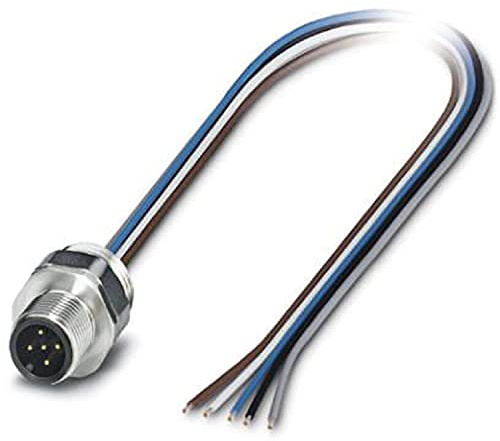 PHOENIX CONTACT SACC-EC-M12MS-5CON-PG 9/0.5 VA Wunddurchführung, 5-Polig, mit 0.5m TPE-Litze, 5 x 0.34mm² Leiterquerschnitt