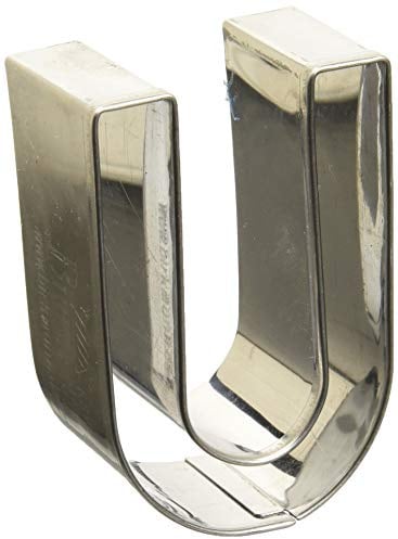 Birkmann, Ausstechform Buchstabe U, Grau, 6 cm, Edelstahl