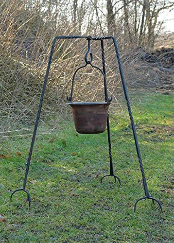 Battle-Merchant Geschmiedetes Dreibein - ca. 93 cm - Mittelalter Kochstelle LARP Hängegrill