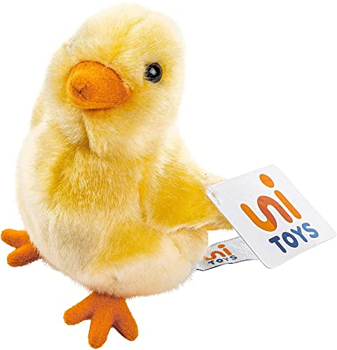 Uni-Toys - Küken gelb - 13 cm (Höhe) - Plüsch-Huhn, Vogel - Plüschtier, Kuscheltier