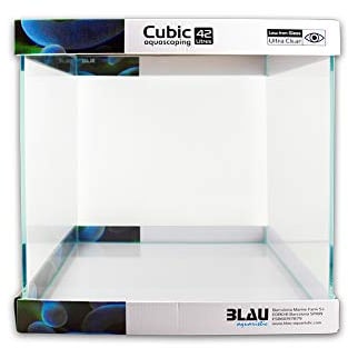 Blau Aquaristic 7785042 Aquascaping Cube, 42 Liter, 35 x 35 x 35 cm, Blau
