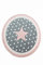CARPETIA Kinderteppich Spielteppich Babyteppich Mädchen runder Teppich mit Stern rosa Creme grau Größe 160 cm Rund