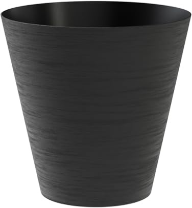 Pflanztopf Hoop rund 30 cm Durchmesser schwarz/black