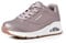 Skechers Uno- Rose Bold Sneaker Damen, Silber (Pewter Duraleather Pew), 40 EU