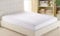 LOOMS & LEAVES 100% Egyptian Cotton T-200 Thread Count Bed sheet Fitted Sheet 4 Size (WHITE, SINGLE)