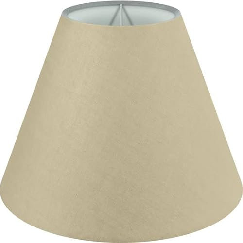 Wogati® Lampenschirm in Verschiedenen Größen & Farben | Beige/Größe: S | E14 | Baumwolle | Für Stehlampe, Hängelampe und Tischlampe