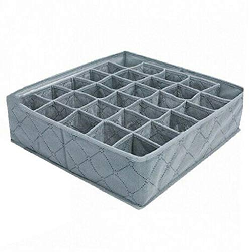 Baifeng 30 Fächer Unterwäsche Socken Aufbewahrung Schublade Schrank Bambus Holzkohle Organizer Box