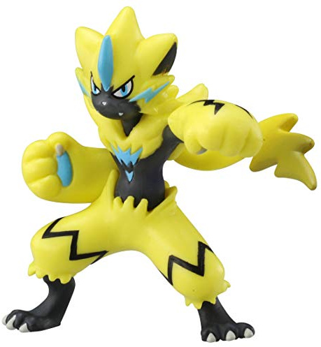 TAKARA TOMY Pocket Monster Monster Collection MonColle MS-09 Zeraora Figure,4 centimeters