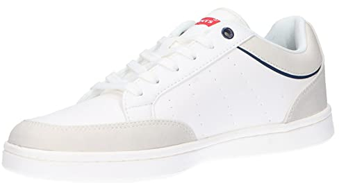 Levi's Herren Billy 2.0 Sneaker, Brilliant White, 46 EU