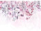 decomonkey Fototapete Pflanzen 350x256 cm XL Tapete Fototapeten Vlies Tapeten Vliestapete Wandtapete moderne Wandbild Wand Schlafzimmer Wohnzimmer Natur Blätter Rosa