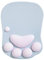 DOBAOJIA Cat Paw Ergonomic Mouse Mat With Wrist Support, Silicone Gel Pad, Cute Kawaii Design for Home/Office/Gaming, Grey & Pink
