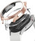 Ringke [Slim] Coque Compatible avec Samsung Galaxy Watch 4 40mm [2 Pack] Transparente Solide Rigide Bumper - Clear & Chrome Rose Gold