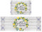 Fuoxowk Küchenteppich-Set mit Zitronenmotiv, Bauernhaus-Küchenteppich, Obstläufer mit Gummi-Rückseite, waschbar, für Küchenspüle, Waschküche, Stehpult, Frühlings- und Sommerteppich,