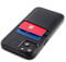 Dockem Custodia per Carte di Credito in Vera Pelle per iPhone 13 con Piastra Metallica Integrata per Montaggio Magnetico, Portafoglio Cucito con 2 Porta Carte di Credito, 6.1 M2GL [Nero]