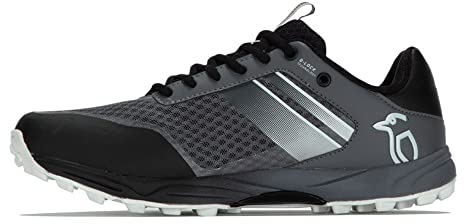 Kookaburra Shadow, Scarpe, Calzature Hockey Unisex-Adulto, Nero e Bianco, 4 UK