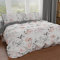 PETTI Artigiani Italiani - Set Copripiumino Singolo 160x200 cm (1 Federa 50x80 cm Inclusa), Parure Copripiumino Morbida Microfibra con Stampa Digitale - Made in Italy - Floreale 17 Bianco