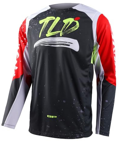 Troy Lee Designs Pullover, Erwachsene, Unisex, Schwarz/GLO Rot, Gr. L