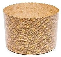 Ecopack 1 kg hohe Panettone-Backform, backofenfest bis 220°C, 10 Stück