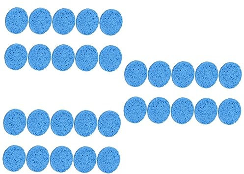 FOMIYES 30stücke Teiliges Make-up Entferner Schwämme Aus Holzpulpe Wiederverwendbare Gesichtsreinigungsschwämme Blau Für Schonende Hautpflege Und Effektives Abschminken