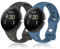 CHULN 2 Pezzis Cinturino per Google Pixel Watch/Google Pixel Watch 2, Regolabile Silicone Morbido Cinturino di Sportiva Ricambio per Google Pixel Watch.