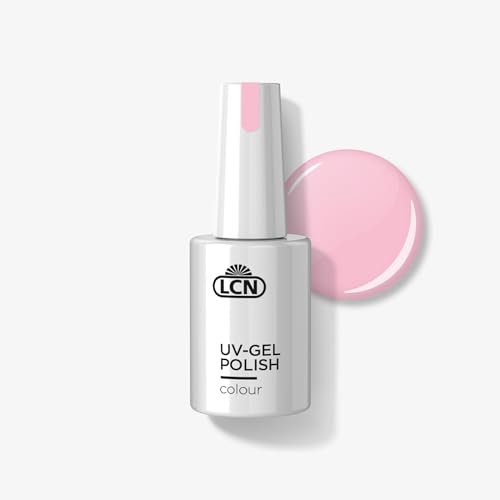 LCN UV-Nagellack Bubblegum Pink– Deckender und langanhaltender Shellac – Schonende Soak-off Ablösung – Vegan, tierversuchsfrei und HEMA-frei – 10 ml