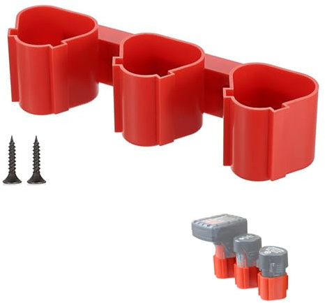 Support de Batterie Mural pour Makita/Bosch/Milwaukee 12 V Support de Batterie et d'organisation, avec vis