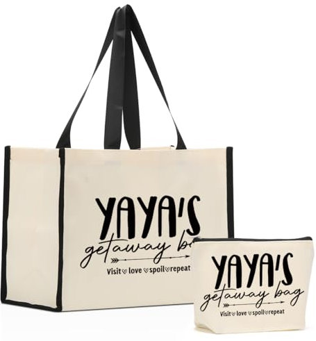 CQM Mimi Gigi Nana Yaya Nanny Abuela Grammy Oma Memew Geschenktasche und Make-up-Tasche Muttertag, Mehrfarbig 641, Large